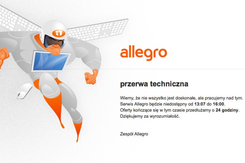 Allegro nie działa.