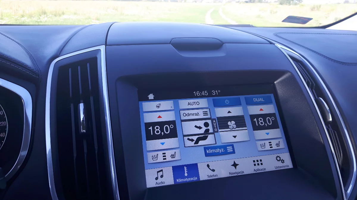 ... a tu w trybie sterowania klimatyzacją.
