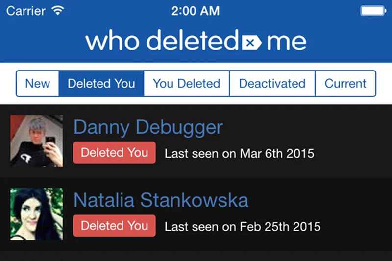 Aplikacja "Who Deleted Me" to nowy technologiczny hit.