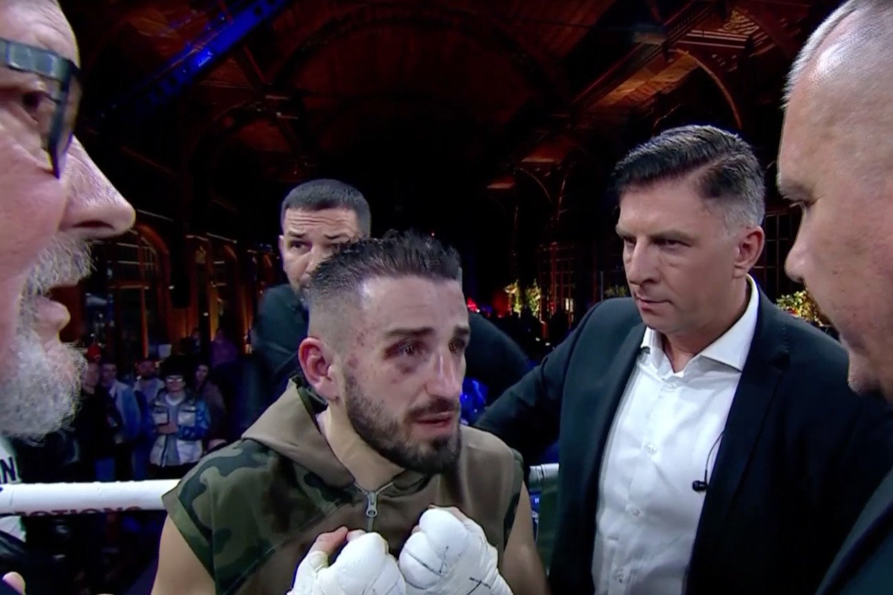 Łotysz Artjoms Ramlavs podczas sporego zamieszania właśnie dowiedział się, że jednak przegrał swoją walkę.