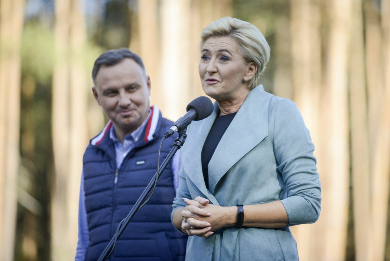 Wiadomo, dlaczego Agaty Kornhauser-Dudy nie było w Michałowie na proteście.