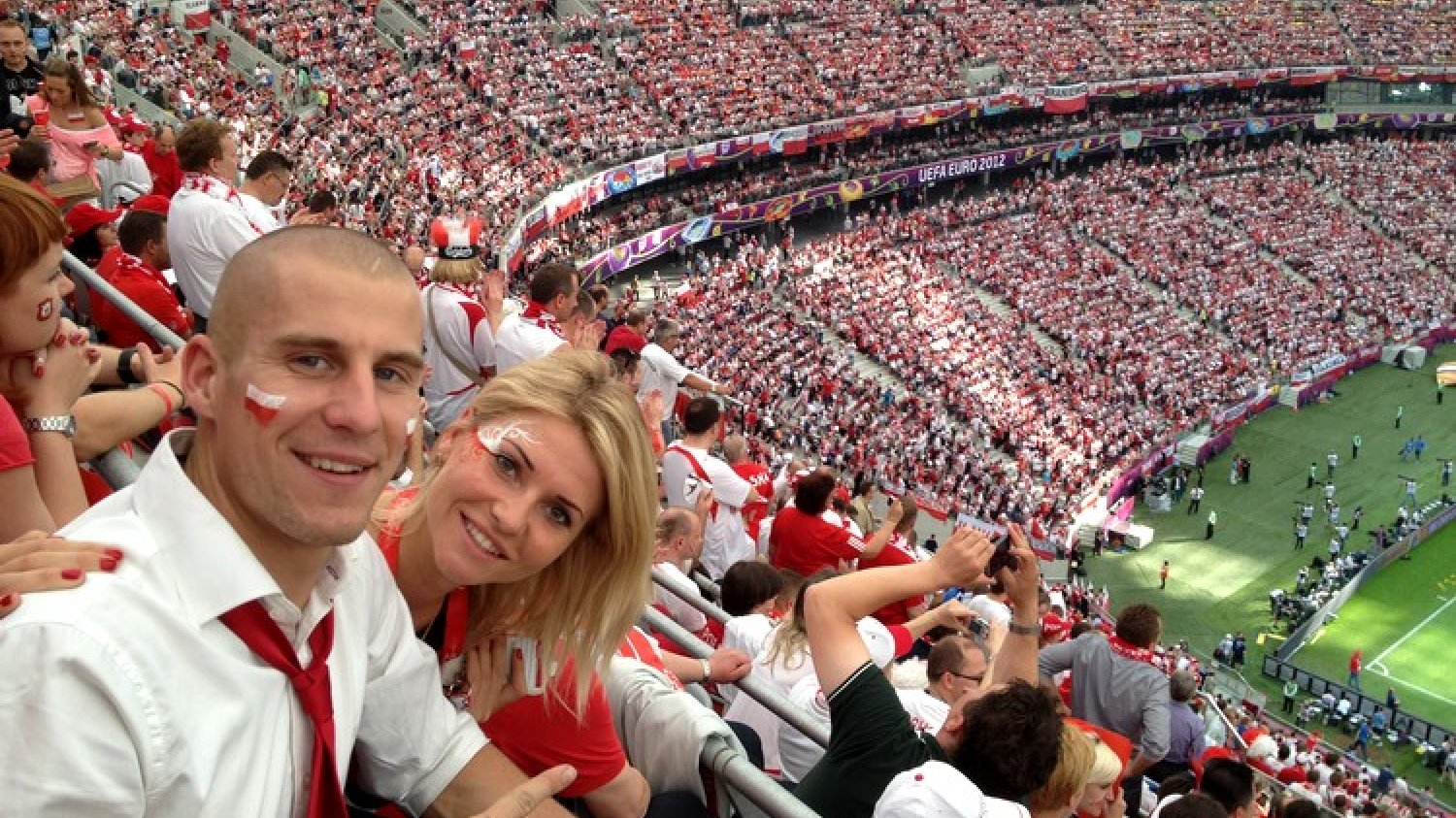 Na Stadionie Narodowym podczas meczu otwarcia Euro 2012