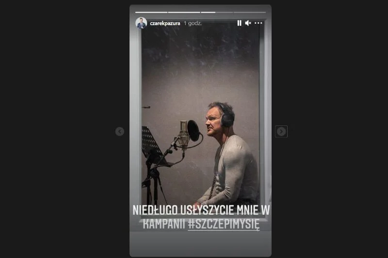 Cezary Pazura wystąpi w spotach radiowych zachęcających do szczepień przeciwko covid-19.