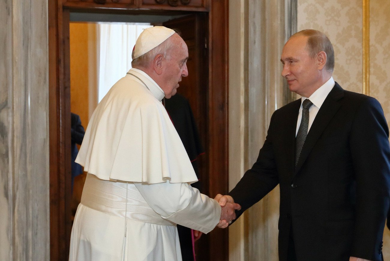 Fala oburzenia po słowach papieża Franciszka na temat Putina i ewentualnej przyczyny wojny. Na zdjęciu: spotkanie w 2019 roku.