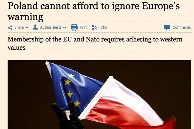 Tak zaczyna się artykuł o Polsce w "Financial Times".