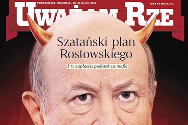 Tygodnik "Uważam Rze" w ciągu roku zanotował 77 proc. spadku sprzedaży.