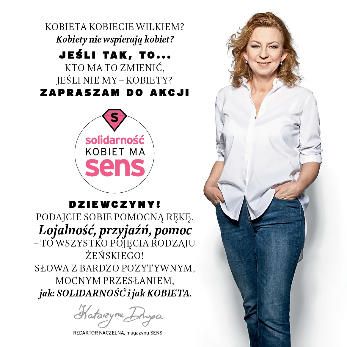 Katarzyna Droga - redaktor naczelna magazynu SENS
