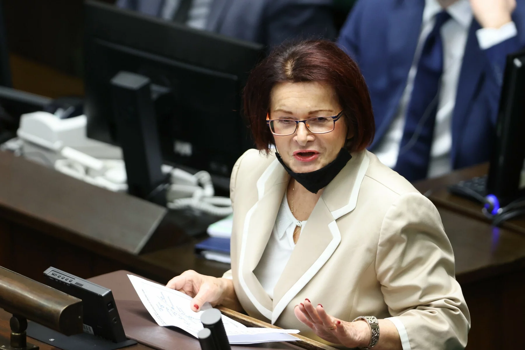Posłanka SP Maria Kurowska jest przeciwko restrykcjom w pandemii.
