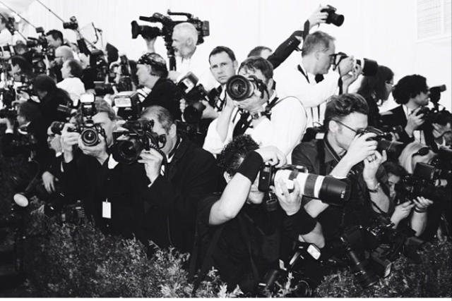 Fotoreporterzy podczas gali MET