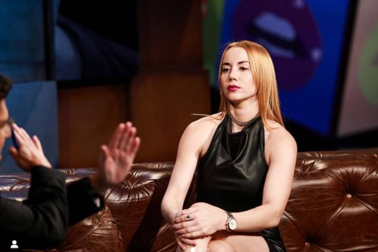 Marianna Schreiber u Kuby Wojewódzkiego w TVN