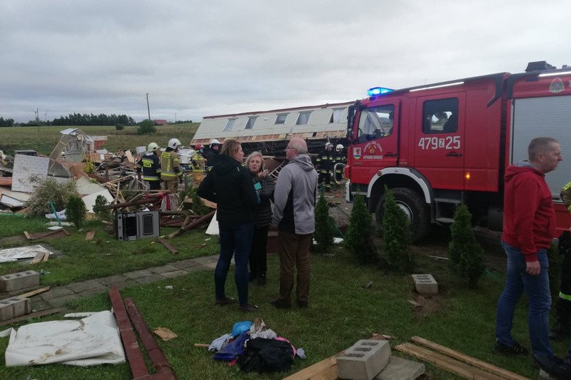 Poszkodowani przez żywioł w gminie Ustronie Morskie opuścili szpital.