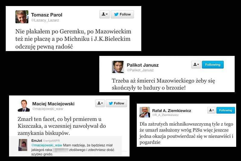 Na Twitterze po śmierci Tadeusza Mazowieckiego rozpętały się ostre, polityczne dyskusje.