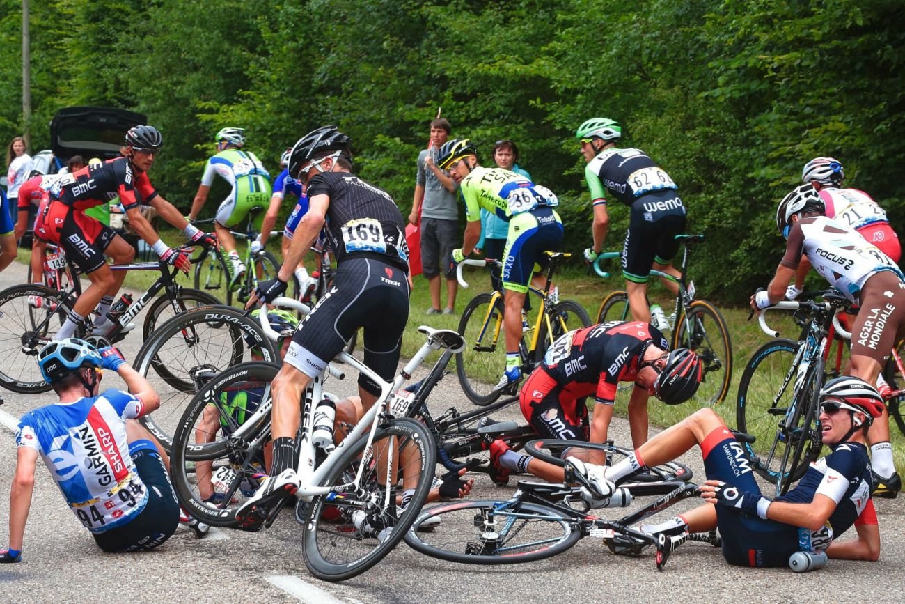 Groźny karambol miał miejsce na pierwszym etapie Tour de France