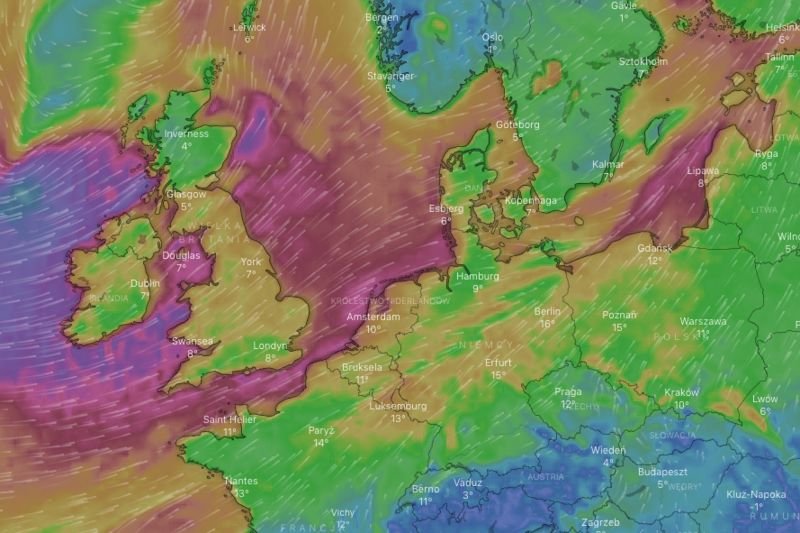 Skutki sztormu Dennis mogą być odczuwalne nawet w Polsce.