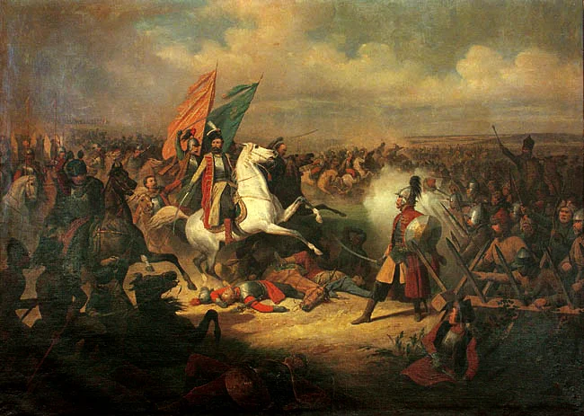 Stefan Czarniecki w czasie wojny polsko-rosyjskiej. Obraz Januarego Suchodolskiego, przed 1875 rokiem.