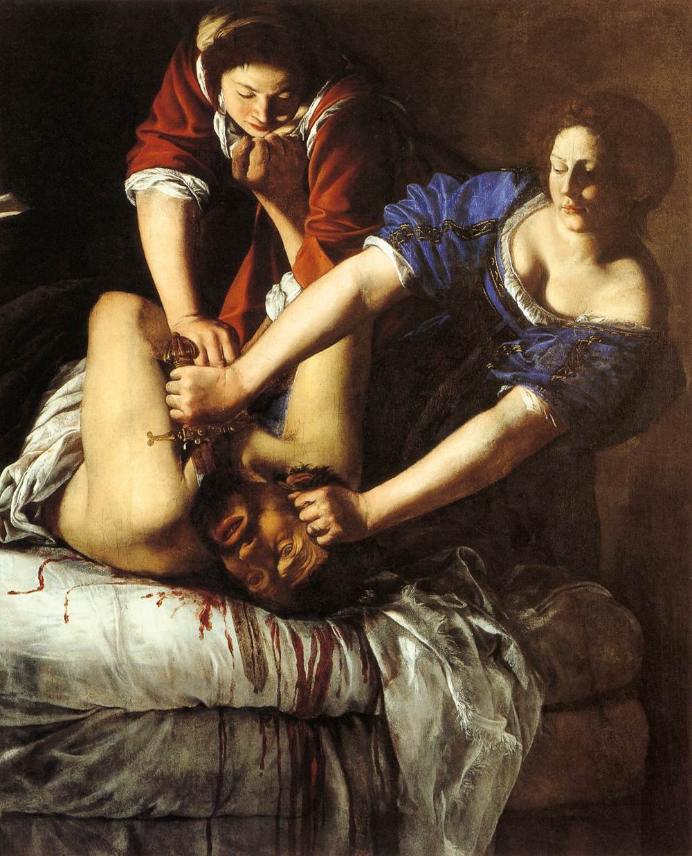 Judyta i Holofernes, Artemizja Gentileschi, Museo di Capodimonte ( jedna z kilku istniejących wersji)