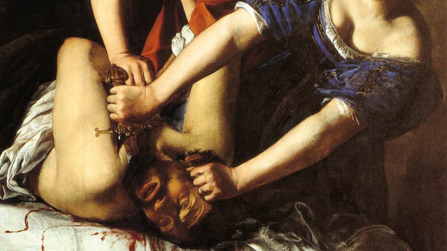 Judyta i Holofernes, Artemizja Gentileschi, Museo di Capodimonte ( jedna z kilku istniejących wersji)