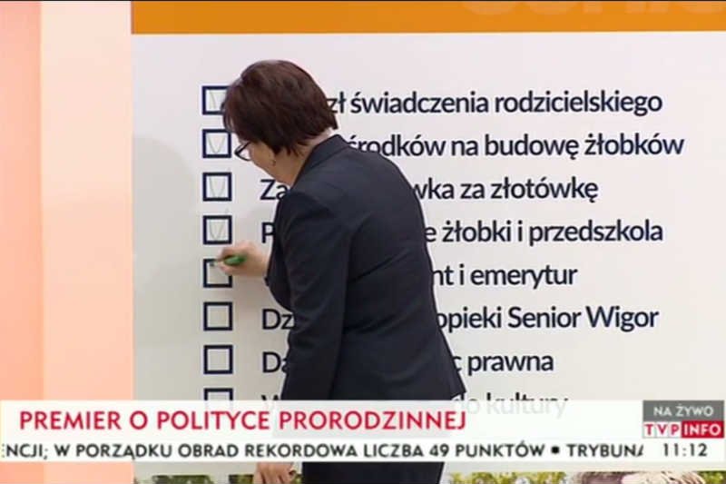 Ewa Kopacz podsumowała rok swojego rządu.