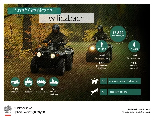 Straż Graniczna w liczbach