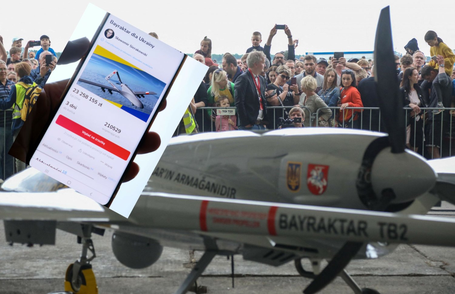 Producent Bayraktara zadeklarował, że dron, na którego zebrano środki w ramach polskiej zbiórki, zostanie przekazany Ukraińcom bezpłatnie.