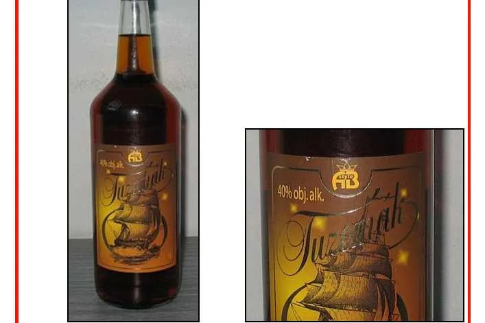 Etykiety podrabianego alkoholu