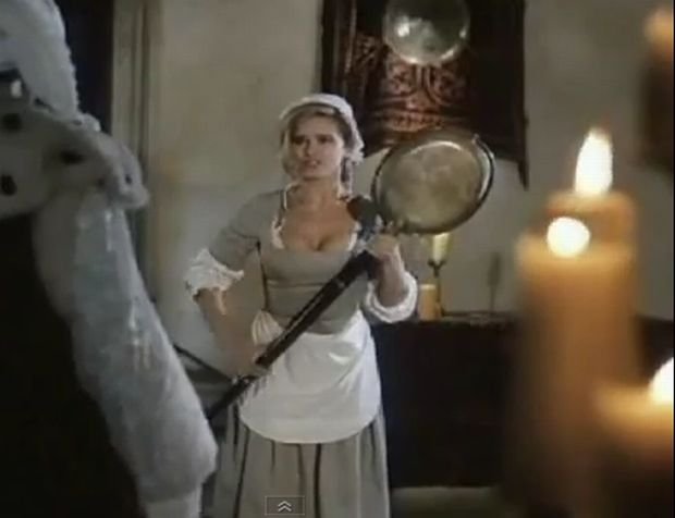 Katarzyna Figura w filmie "Pierścień i Róża"