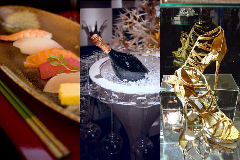 Sushi, szampan i buty szyte na miarę – to pierwsze potrzeby bogaczy