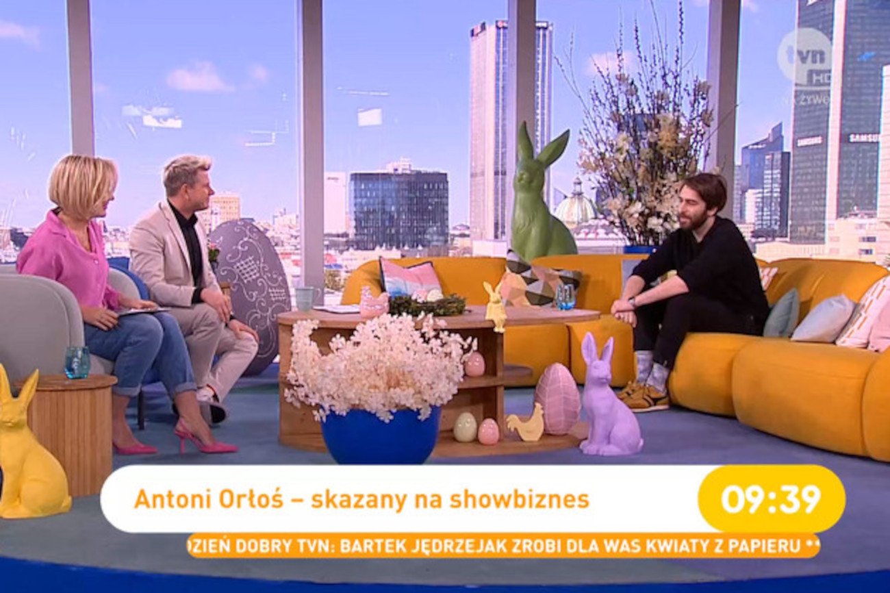 Syn Macieja Orłosia w "Dzień dobry TVN".