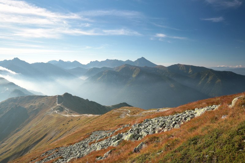 Jesienny poranek na Czerwonych Wierchach
