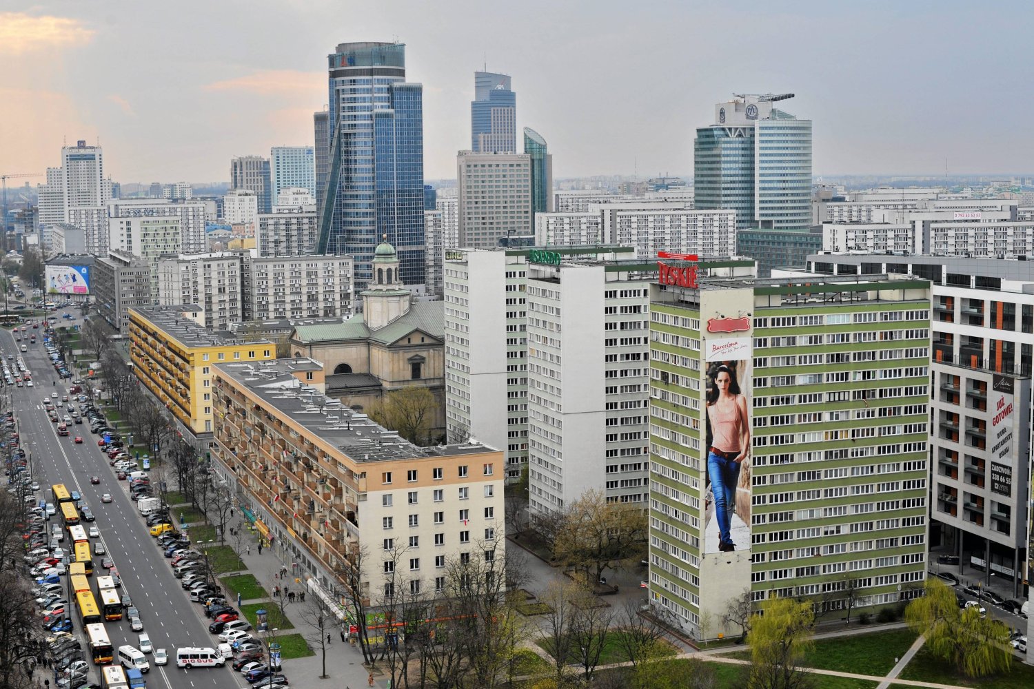 Biurowce w centrum Warszawy