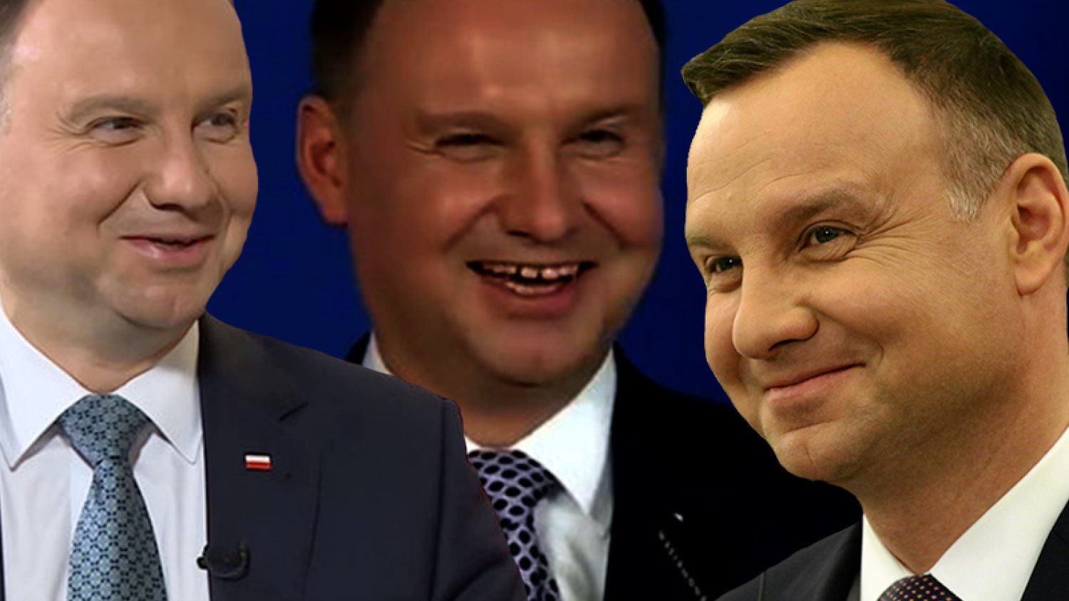 Andrzej Duda lubi się śmiać z własnych żartów.