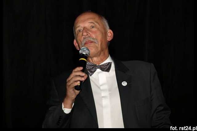 Janusz Korwin-Mikke na spotkaniu z sympatykami i mieszkańcami Stalowej Woli