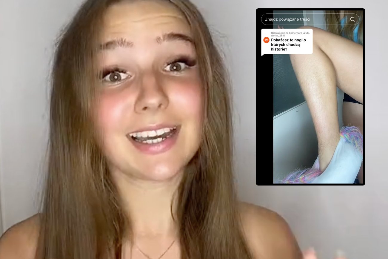 Influencerka pokazała na TikToku nieogolone nogi [WIDEO]