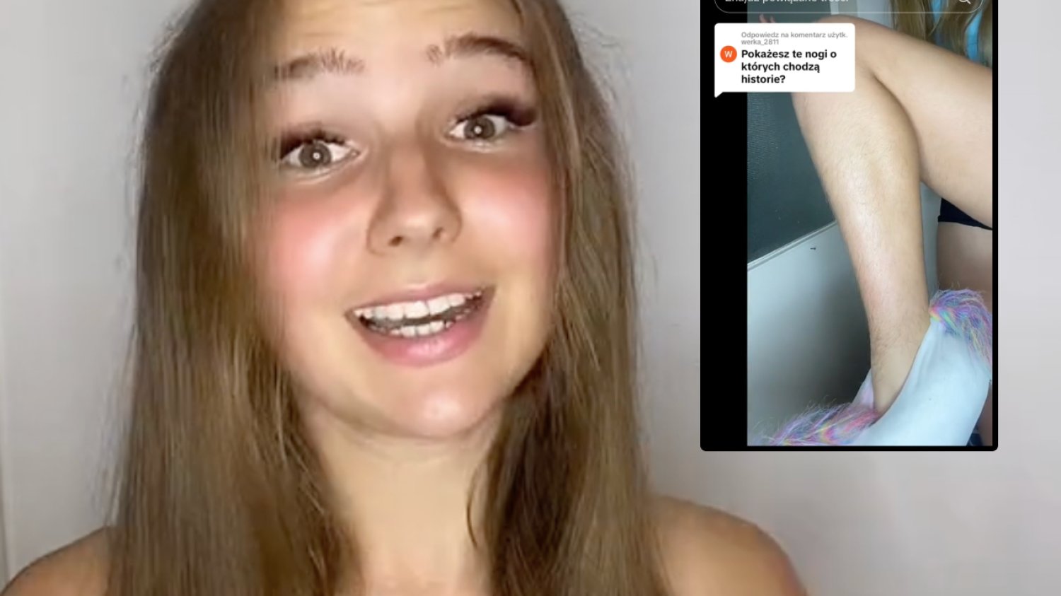 Influencerka pokazała na TikToku nieogolone nogi [WIDEO]