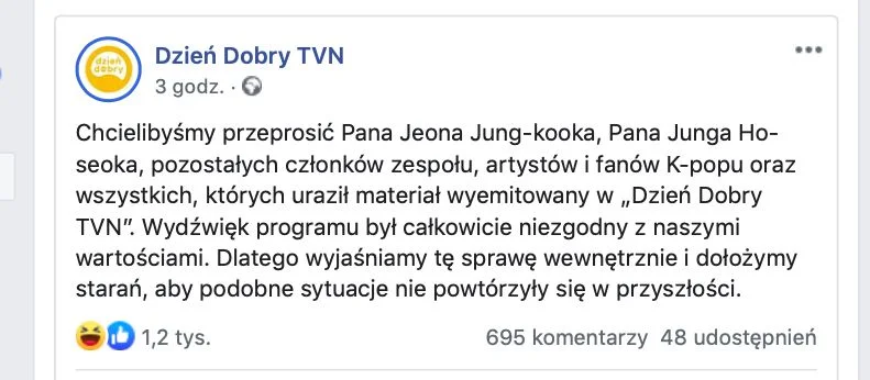 screen z facebooka DDTVN