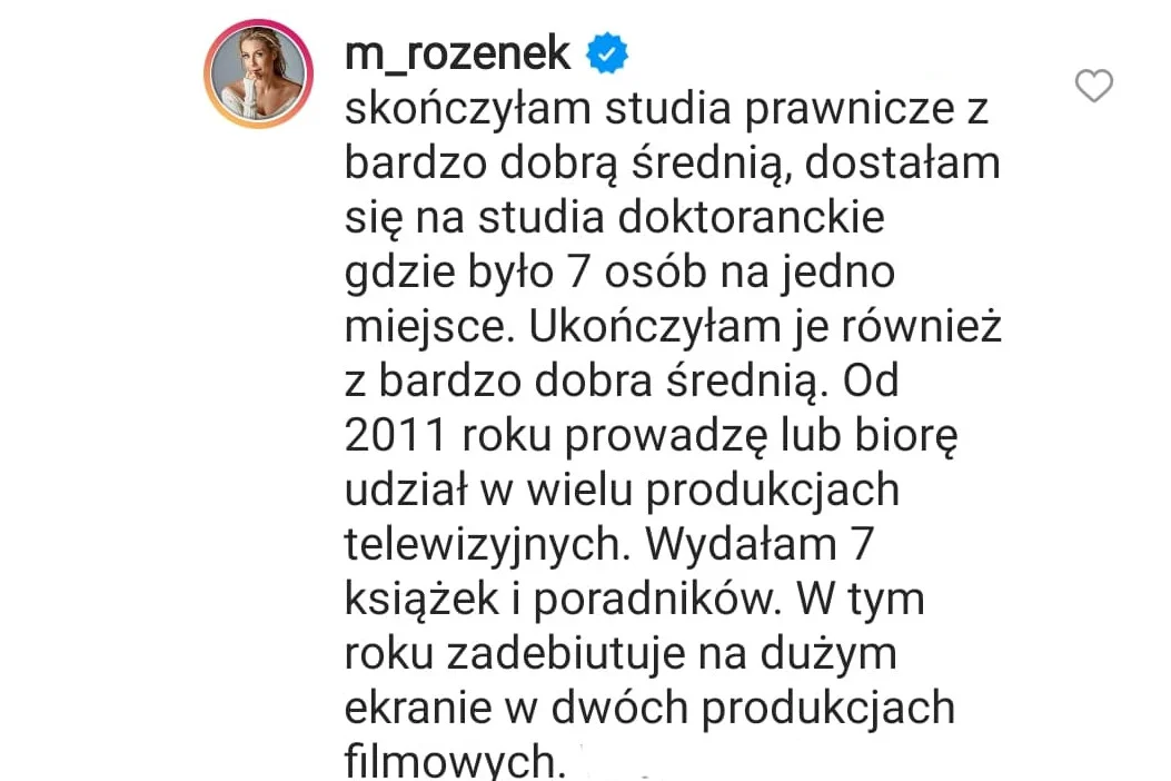 Rozenek wdała się w dyskusję z fanami.