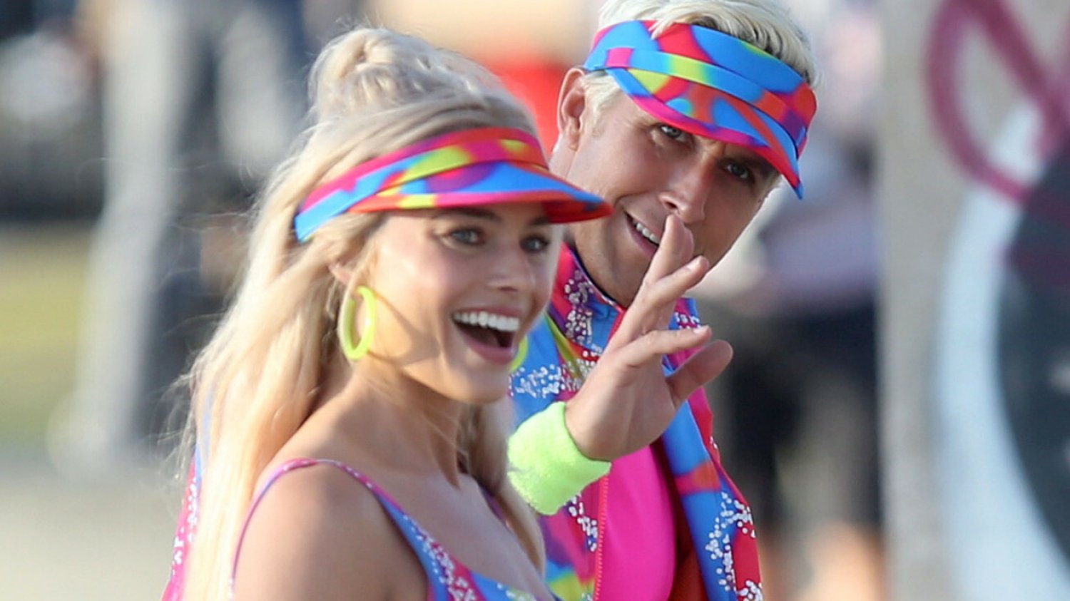 "Barbie": zdjęcia z planu Margot Robbie i Ryan Gosling w "Barbie"