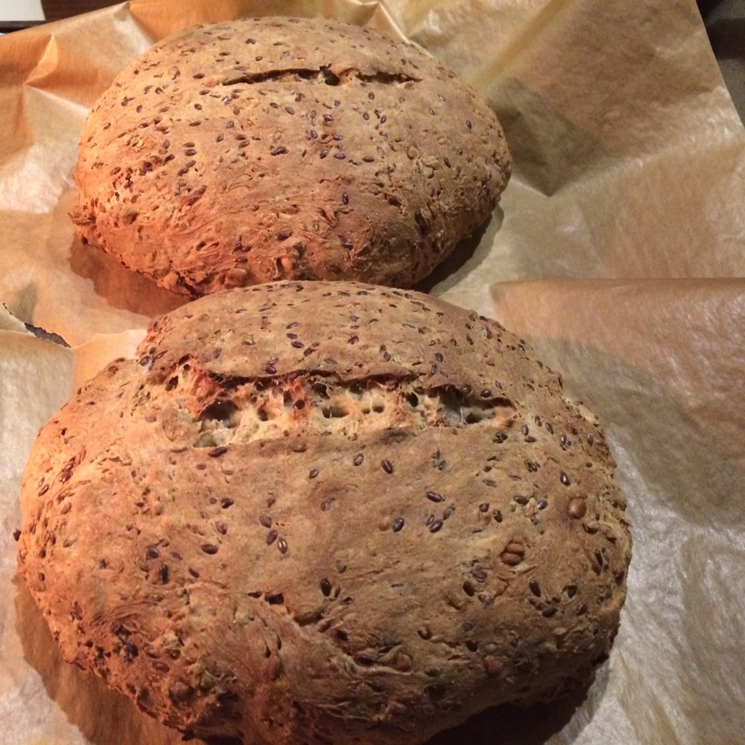 Chleby mieszane z ziarnem