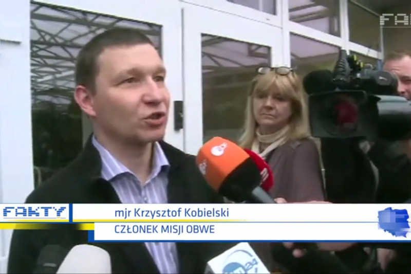 Major Krzysztof Kobielski i inni uczestnicy misji OBWE zostali uwolnieni.