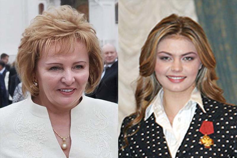 Żona i rzekoma kochanka Władimira Putina