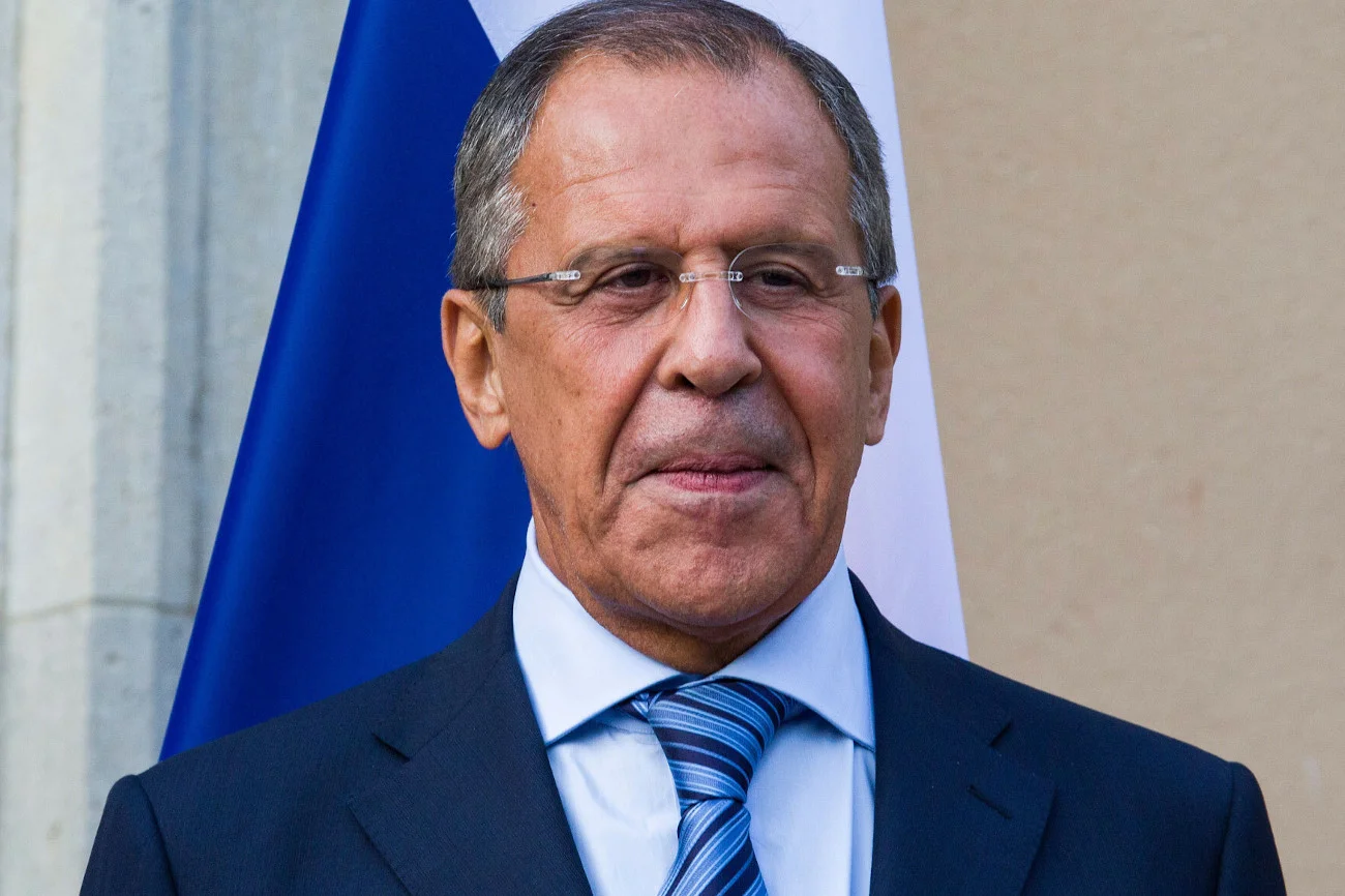 Siergiej Ławrow na konferencji prasowej w Moskwie komentował inwazję Rosji na Ukrainę.