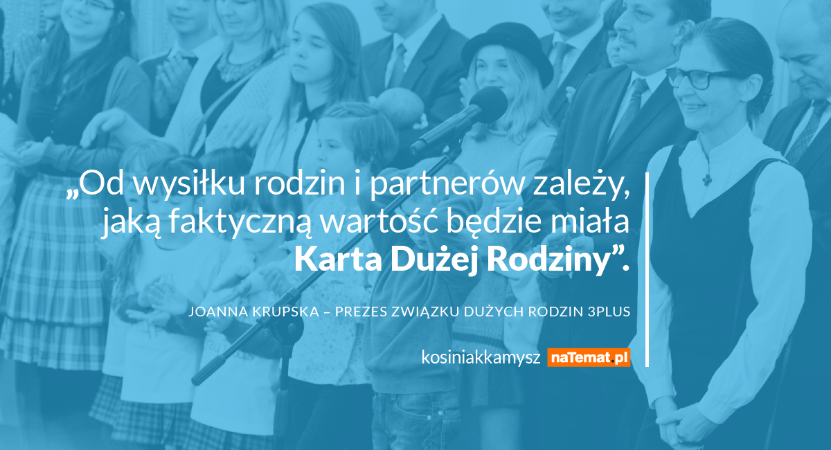 Joanna Krupska – prezes Związku Dużych Rodzin 3 Plus