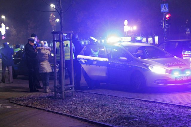 Zdjęcie z kraksy konwoju prezydenta z 2014 roku.