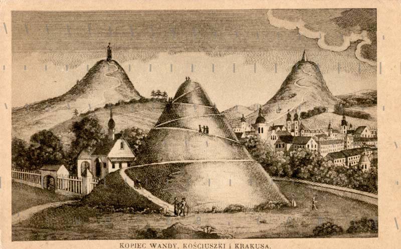 Stylowa pocztówka krakowska sprzed 100 lat