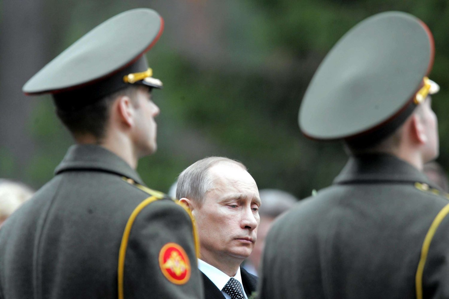 Władimir Putin w Katyniu