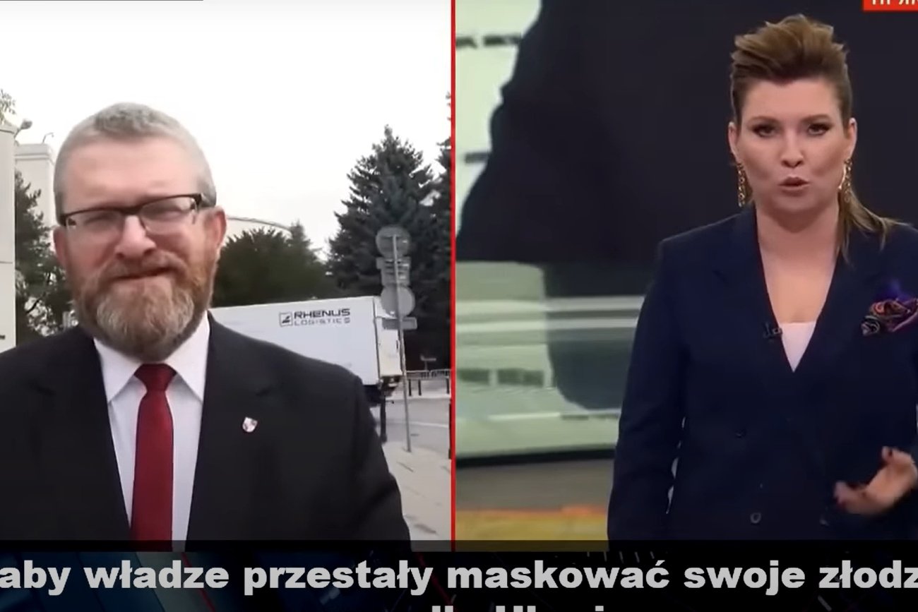 Grzegorz Braun pojawił się w rosyjskiej telewizji