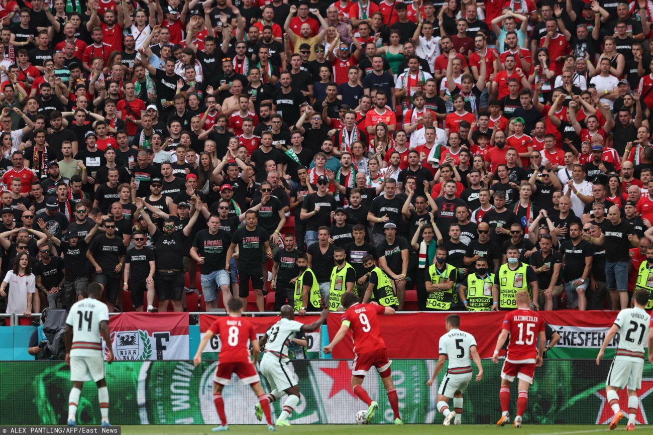 Węgierscy kibice tłumnie ruszyli obserwować zmagania swojej drużyny z mistrzami Europy