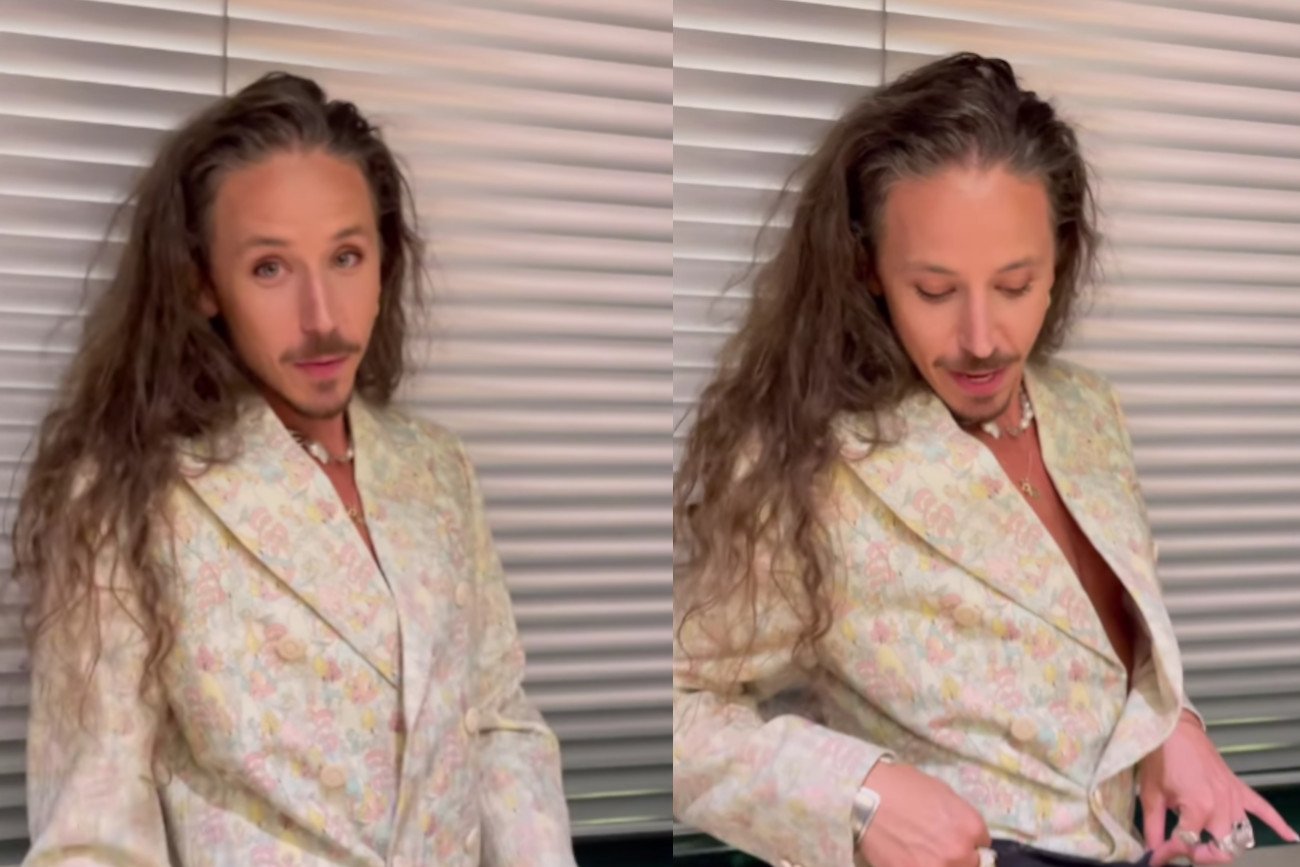 Michał Szpak nie powstrzymał się, by pokazać więcej ciała swoim fanom.