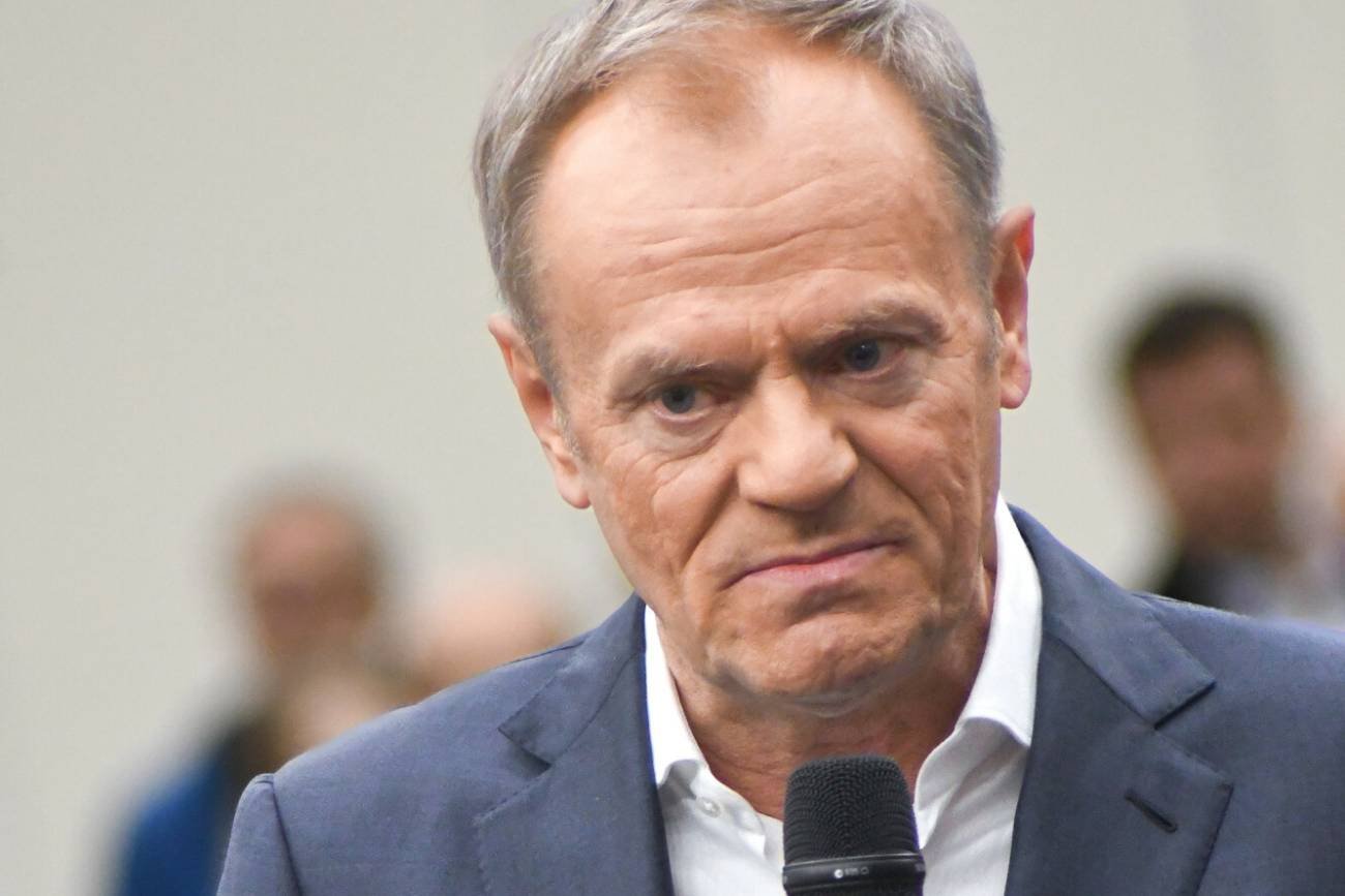 Donald Tusk w Bytomiu obrażany. Mężczyzna krzyczał "zamknij się"