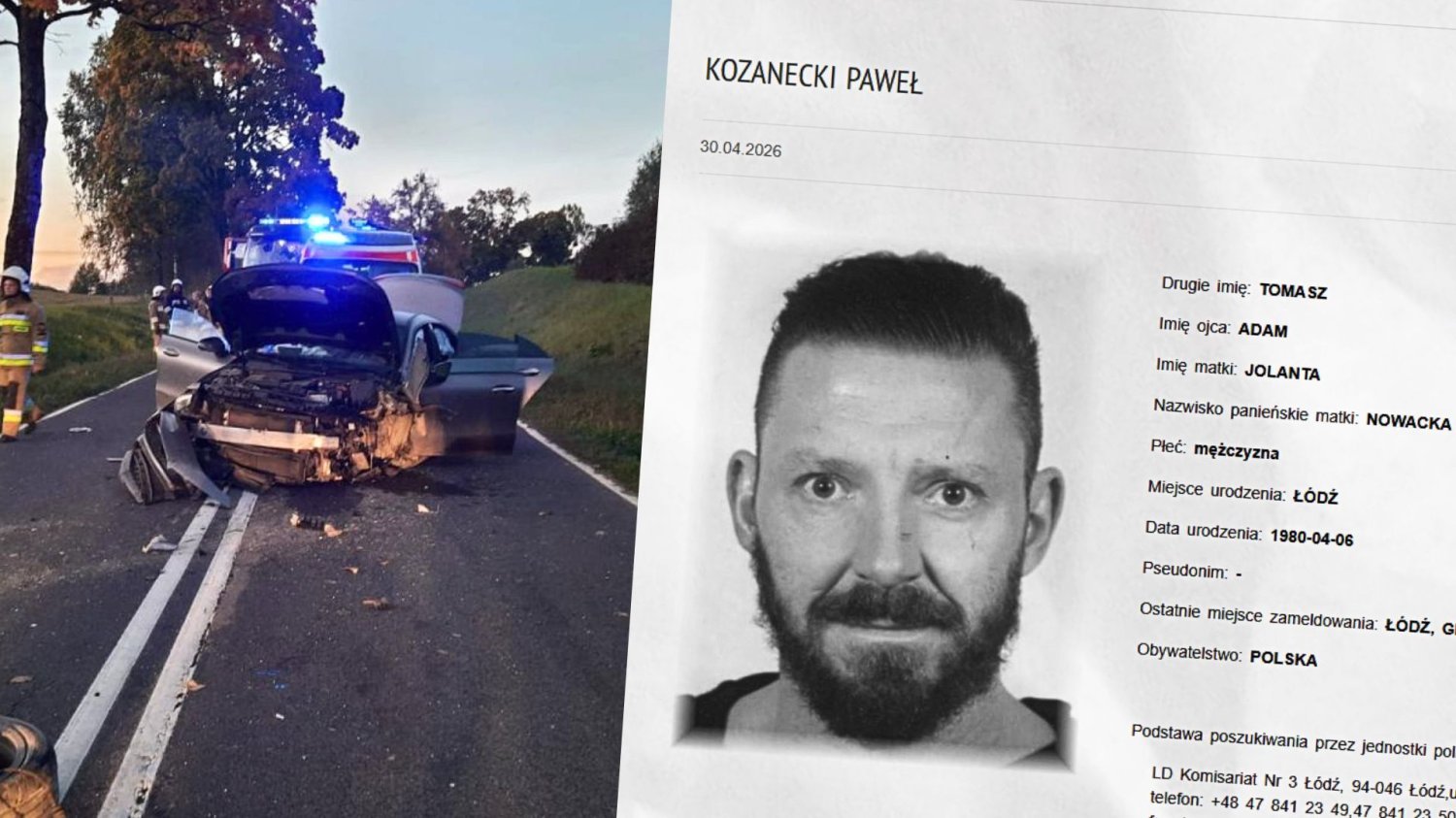Paweł Kozanecki poszukiwany przez policję. To osławiony adwokat od "trumny na kółkach" Paweł Kozanecki, poszukiwany, policja